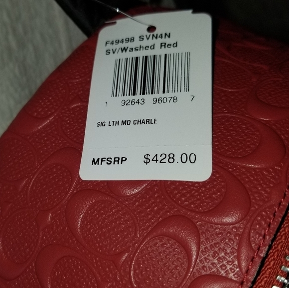 Coach UNISEX BACKPACK SIGNATURE LEATHER DEBOSSED - Picture 3 of 12